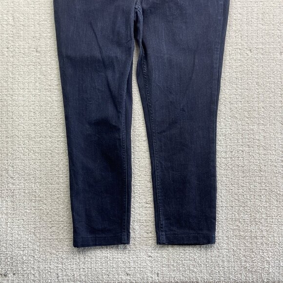 Calvin Klein Jeans Women’s Sz 14 Dark Blue High Rise Skinny Denim Pants Casual - Picture 4 of 14